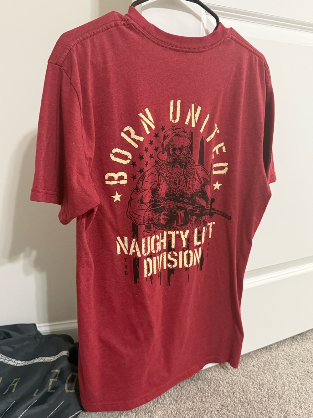 Naughty Division Santa Men's Tee